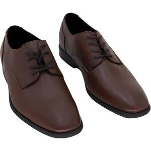 Calvin Klein Jack Oxford Dress Shoes Cognac Leather Mens 7M